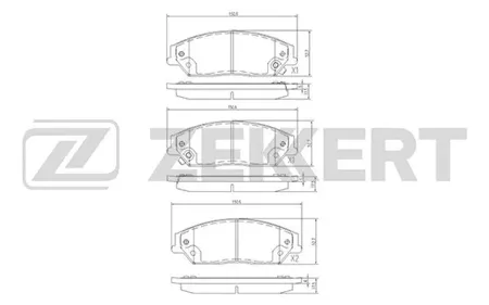 ZEKKERT BS2384 Колодки торм.передние Toyota Camry (V40) 06-, Camry (V50) 11-, Geely Emgrand X7 11-
