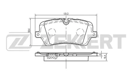 ZEKKERT BS2532 Колодки торм.задние Land Rover Discovery V 16-, Range Rover IV 12-, Range Rover Sport II 13-