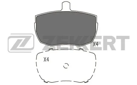 ZEKKERT BS2965 Колодки торм.передние Ford Transit II-III 77-, Daf 400-Serie 89-, Land Rover Defender 90 90-, 90110 84-, Defender 110 90-
