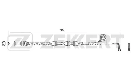 ZEKKERT BS8005 Датчик износа тормозных колодок BMW X5 (E70) 06-, X6 (E71,E72) 08-