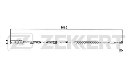 ZEKKERT BS8020 Датчик износа тормозных колодок BMW 5 (F07) 09-, 5 (F10,F11) 09-, 6 (F06,F12,F13) 10-