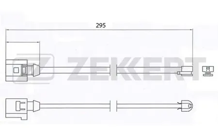 ZEKKERT BS8022 Датчик износа тормозных колодок Audi Q7 11-, Porsche Cayenne 09-, VW Touareg 10-
