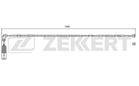 ZEKKERT BS8024 Датчик износа тормозных колодок BMW 3 (E46) 97-