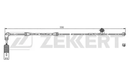 ZEKKERT BS8025 Датчик износа тормозных колодок BMW 3 (E46) 97-, Z4 Roadster (E85) 02-
