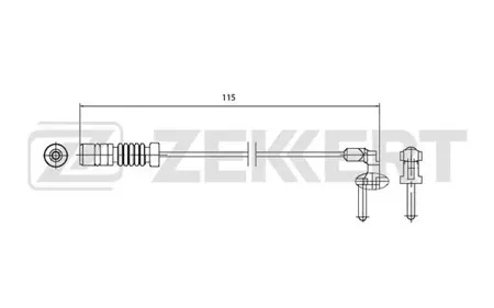 ZEKKERT BS8027 Датчик износа тормозных колодок Mercedes M-Class (W163) 98-