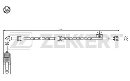 ZEKKERT BS8048 Датчик износа тормозных колодок BMW X3 (E83) 03-