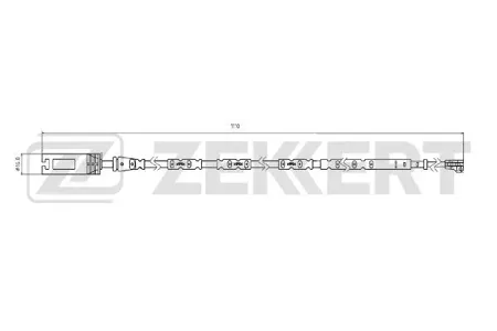 ZEKKERT BS8074 Датчик износа тормозных колодок BMW 1 (E81, E82, E87, E88) 10-, 3 (E90, E91, E92, E93) 10-