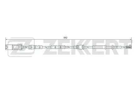 ZEKKERT BS8076 Датчик износа тормозных колодок BMW 2 (F44, F45, F46) 14-, X1 (F48) 14-, X2 (F39) 17-