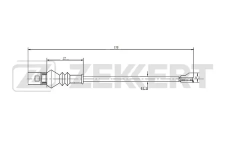 ZEKKERT BS8079 Датчик износа тормозных колодок VW Arteon 17-, Golf VII 13-, Tiguan II 16-