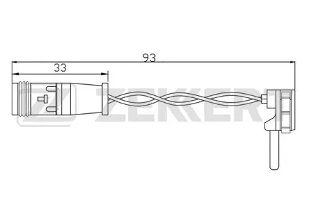 ZEKKERT BS8084 Датчик износа тормозных колодок Mercedes C-Class (205) 13-, E-Class (213) 16-, S-Class (W223) 20-