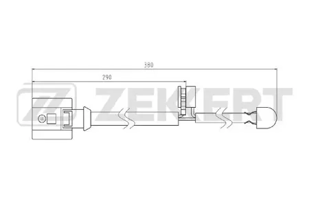 ZEKKERT BS8085 Датчик износа тормозных колодок Porsche Cayenne II 10-, Panamera 09-, VW Touareg 04-