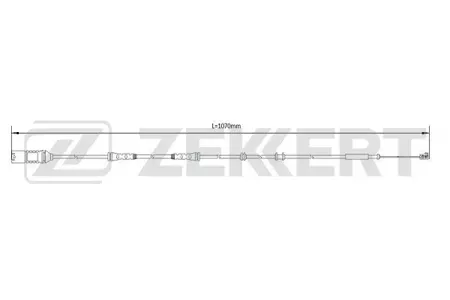 ZEKKERT BS8102 Датчик износа тормозных колодок BMW 7 (F01, F02, F03, F04) 08-