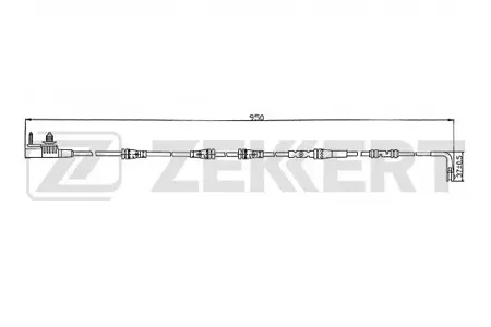 ZEKKERT BS8109 Датчик износа тормозных колодок Land Rover Discovery V 16-, Range Rover IV 12-, Range Rover Sport II 13-