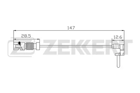 ZEKKERT BS8113 Датчик износа тормозных колодок Mercedes M-Class (163) 98-