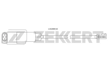 ZEKKERT BS8116 Датчик износа тормозных колодок Ford Transit Custom 12-, Transit VIII 13-