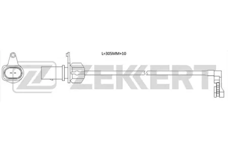 ZEKKERT BS8124 Датчик износа тормозных колодок Audi A6 IV 10-, A4 IV 07-, Q5 08-