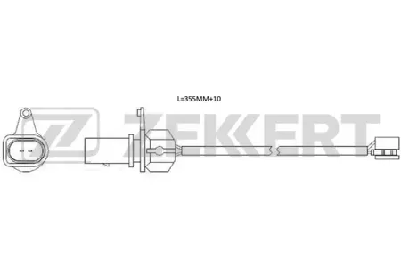 ZEKKERT BS8125 Датчик износа тормозных колодок Porsche Macan 14-