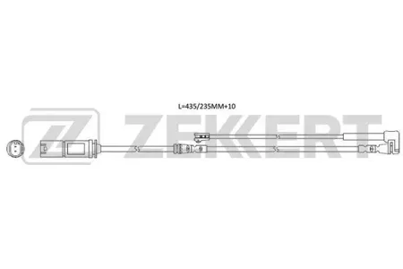 ZEKKERT BS8128 Датчик износа тормозных колодок Mini (F55, F56, F57, F60) 13-