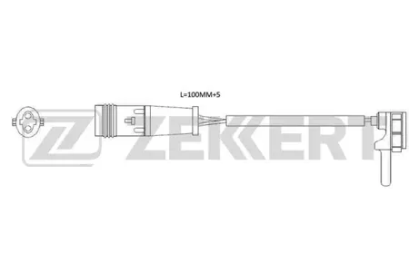 ZEKKERT BS8133 Датчик износа тормозных колодок Mercedes S-Class (222, 223, 217) 13-, SL (231) 12-