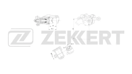 ZEKKERT BS8301 Тормозной суппорт задний правый Hyundai Accent IV 10-