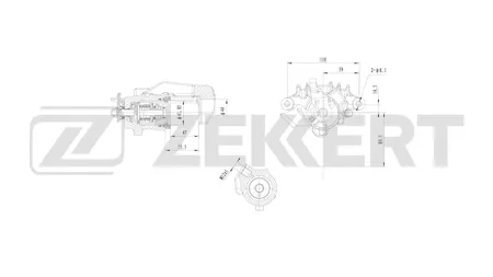 ZEKKERT BS8302 Тормозной суппорт задний левый VW Golf IV 97-, Audi A3 97-, TT 98-, Skoda Octavia (1U) 96-, Seat Leon 99-