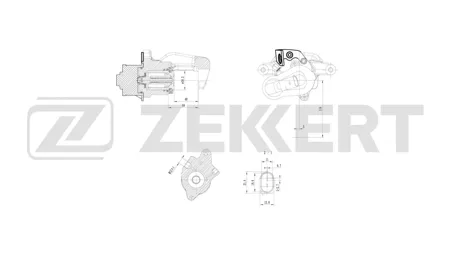 ZEKKERT BS8304 Тормозной суппорт задний левый с электромотором VW Passat VI 07-