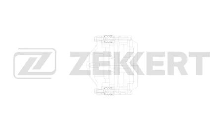 ZEKKERT BS8323 Тормозной суппорт передний правый (со скобой) GAZ Волга (3110) 95-