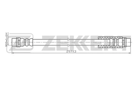 ZEKKERT BS9058 Шланг тормозной Audi 100 III, IV 90-, A6 94-, A6 II 97-