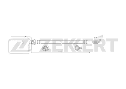 ZEKKERT BS9145 Шланг тормозной задн. Opel Frontera B 98-