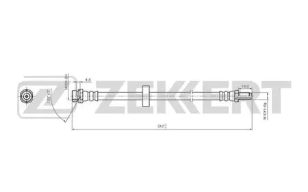 ZEKKERT BS9416 Шланг тормозной задн. Ford Mondeo III 00-