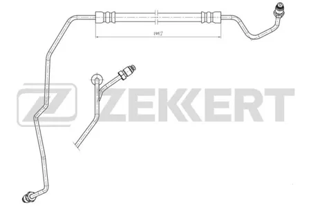 ZEKKERT BS9442 Шланг тормозной задн. левый Renault Grand Scenic III 09-, Megane III 09-, Scenic III 09-