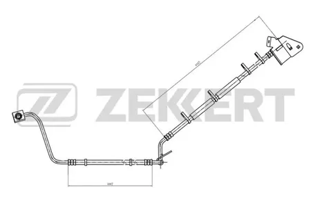 ZEKKERT BS9490 Шланг тормозной перед. правый Jeep Grand Cherokee II 99-