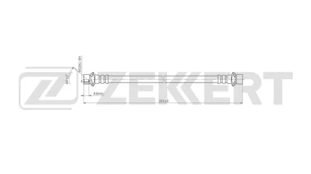 ZEKKERT BS9552 Шланг тормозной задн. Toyota Rav 4 (A20) 00-