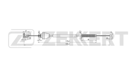 ZEKKERT BZ1309 Трос газа Renault Megane 99-, Scenic 99-, Laguna 98-