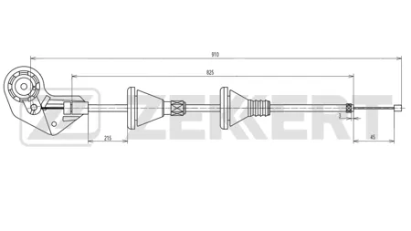ZEKKERT BZ1909 Трос капота BMW 3 (E46) 97-