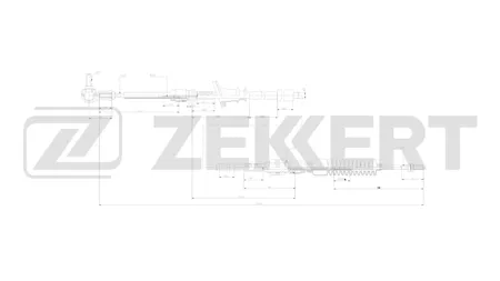 ZEKKERT BZ1935 Трос КПП Hyundai Mighty 15-