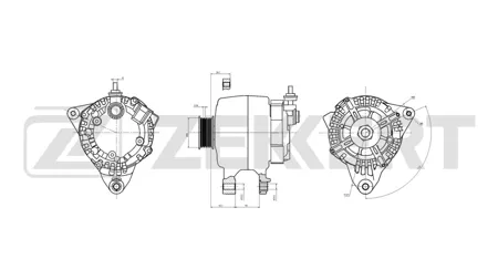 ZEKKERT GE1006 Генератор Hyundai Santa Fe 01-, Sonata IV 98-, Coupe II 02-, XG 98-, Trajet 00-