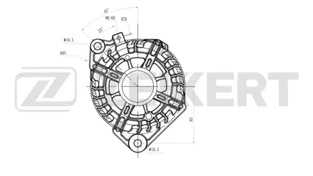 ZEKKERT GE1020 Генератор Renault Koleos 08-