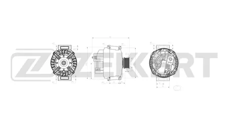 ZEKKERT GE1046 Генератор Lada Vesta 15-, X-Ray 16-