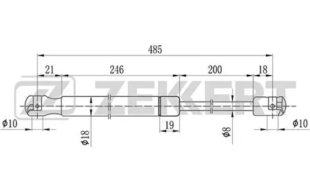 ZEKKERT GF1101 Амортизатор крышки багажника Ford Focus II 04-