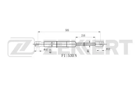ZEKKERT GF1611 Амортизатор крышки багажника Ford Focus 98-