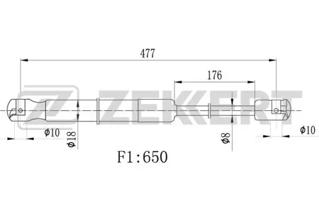 ZEKKERT GF2335 Амортизатор крышки багажника Opel Astra J Sport s Tourer 10-