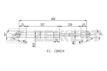 ZEKKERT GF2406 Амортизатор крышки багажника Honda CR-V IV 12-
