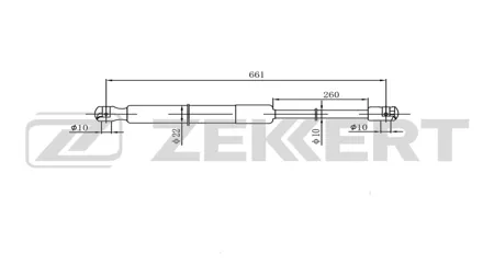 ZEKKERT GF2590 Амортизатор крышки багажника Opel Insignia A 08-