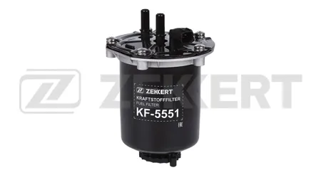 ZEKKERT KF5551 Фильтр топливный Renault Kaptur 13-, Duster 19-, Sandero Stepway II 17-, Clio IV 12-, Nissan Note (E12) 13-, Micra (K14) 16-