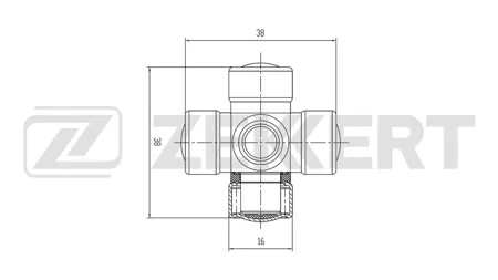 ZEKKERT KG1057 Крестовина вала рулевого механизма 16,00x38,00
