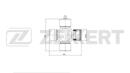 ZEKKERT KG1152 Крестовина карданного вала 31,08x88,50 Mercedes G-Class (W460, W461) 79-, Sprinter 3,5-t (906) 06-