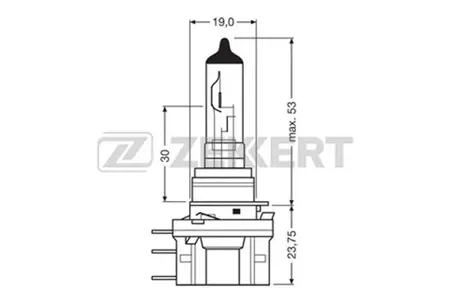 ZEKKERT LP1039 Лампа H15 12V 1555W PGJ23t-1