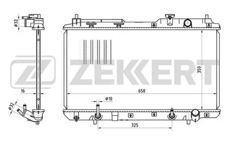 ZEKKERT MK1099 Радиатор двигателя Honda CR-V 95-