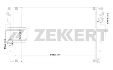 ZEKKERT MK1208 Радиатор двигателя Iveco Daily III-V 02-